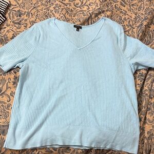 Talbots Light Blue V-Neck Sweater